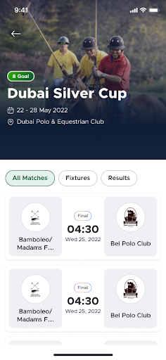 UAE Polo Federation Screen 2