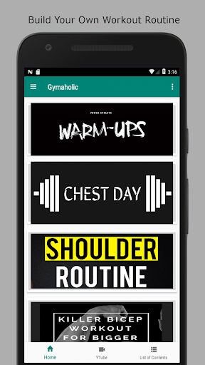 Android application Gymaholic - Training(Tamil) & screenshort