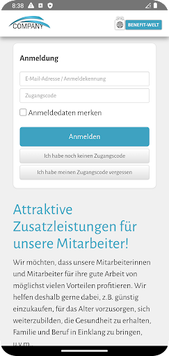 Android application Company-Welt screenshort