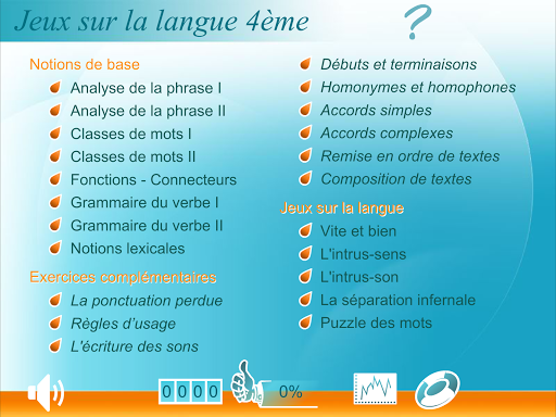 FRANÇAIS Étude de la langue 4e