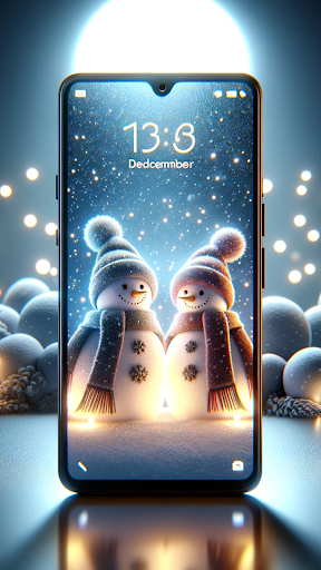 Snowman Wallpaper 4K 3D Screen 2