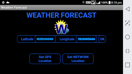 Android application Weather Forecast Today screenshort