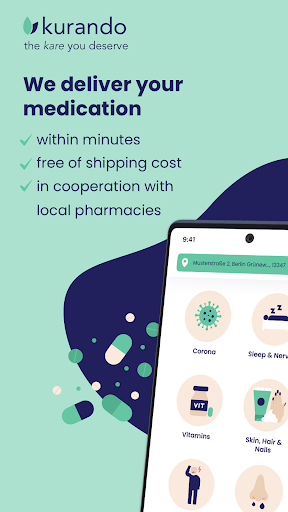 Android application kurando: Medicine in minutes screenshort