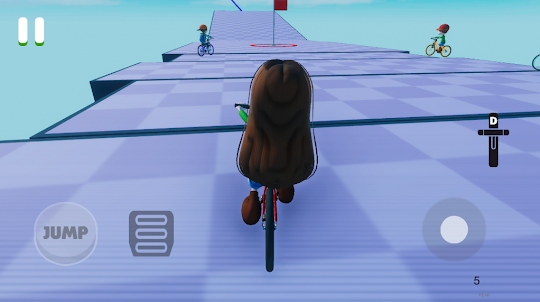 Obby But you are on a Bike