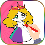 Princess Drawing & Coloring icon