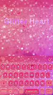 Glitter Heart Emoji Keyboard Screenshot