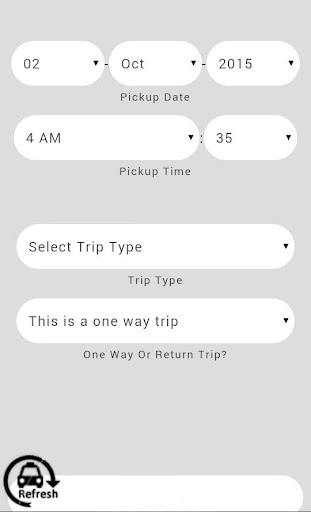 Vancouver Limo Booking App Screen 2