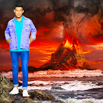 Cover Image of Download Volcanic Island Pic Editor 1.0.0 APK