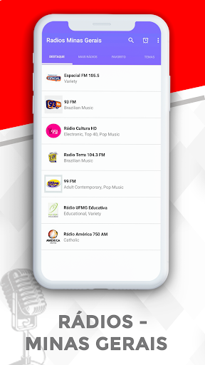 Android application Rádios - Minas Gerais screenshort