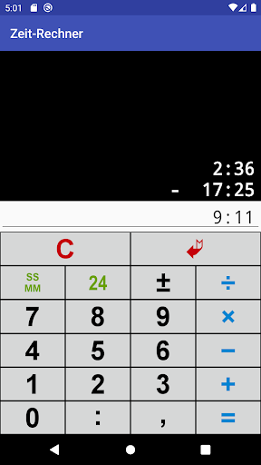 ZeitRechner Screen 3