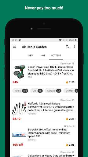 Screwfix, Wickes, Asda - UK Screen 2