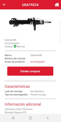 Gabriel Autopartes Screen 3