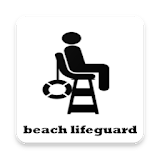 Beach lifeguard icon