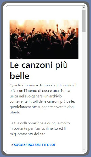 Android application Lecanzonipiubelle screenshort