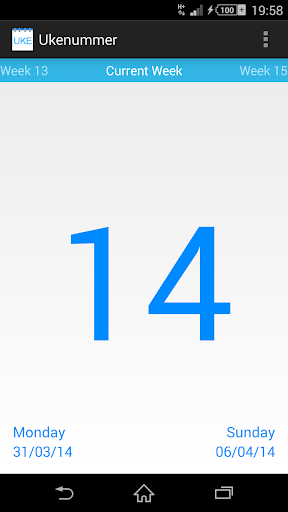 Week Number Screenshot 1 - AppWisp.com