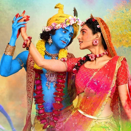 Radha Krishna Wallpaper 4k HD logo