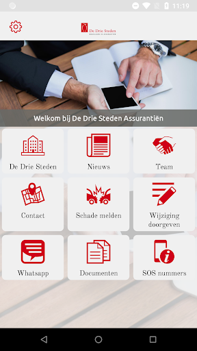 Android application De Drie Steden Assurantiën screenshort