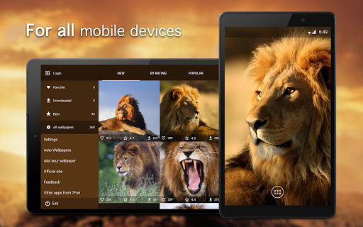 Screenshot of Lion Wallpapers 4K