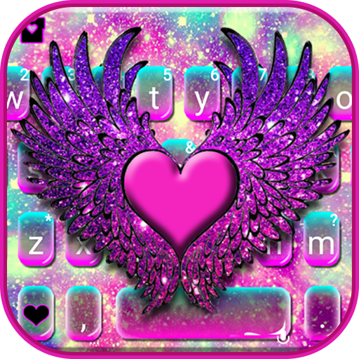 Galaxy Heart Wings Keyboard Th  Icon