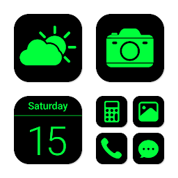 Icon image Wow Green Black - Icon Pack