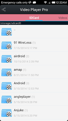 Video Player Pro for Android Screen 3