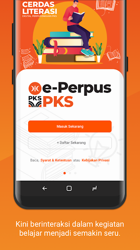 Android application e-Perpus PKS screenshort