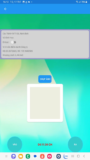 Chấm công vị trí