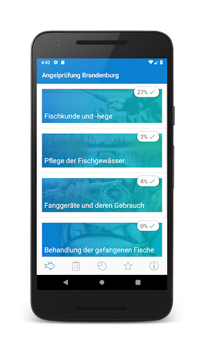 Android application Angelprüfung Brandenburg screenshort