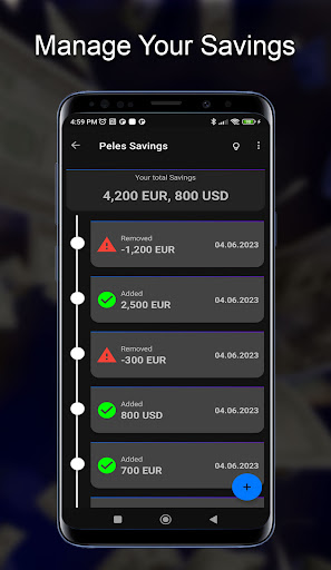 Android application Peles Savings screenshort