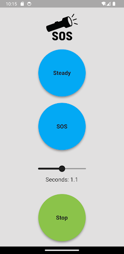 Android application FlashS.O.S screenshort