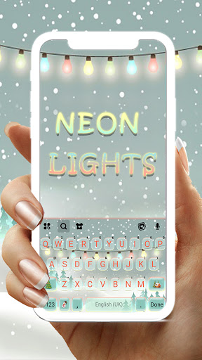 Android application Christmas Lights Keyboard Back screenshort