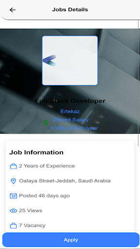 Android application Mahad Jobs screenshort