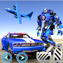US Police Plane Robot Car Bike - Transporter Games