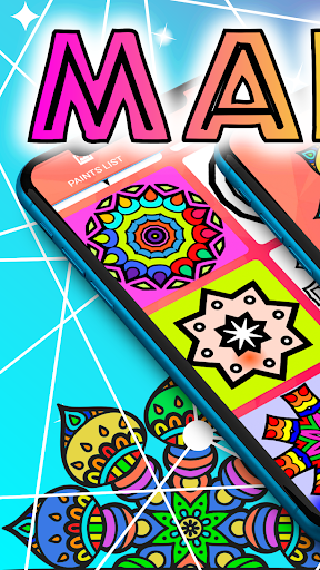 Android application Mandala Coloring Book 4U screenshort