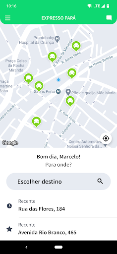Android application Expresso pará screenshort