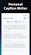 screenshot of AI Caption Generator Writer
