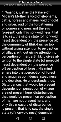 Buddhism: Culasunnatta Sutta Screen 3
