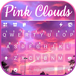 Cover Image of डाउनलोड Pink Clouds Sky Keyboard Backg  APK