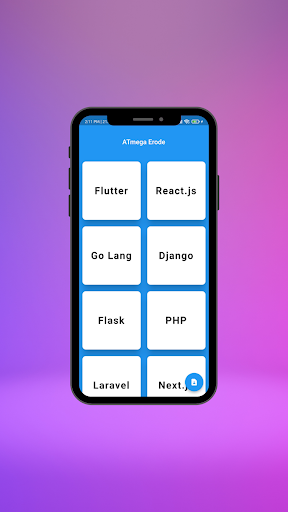 Android application ATmega app development Erode screenshort