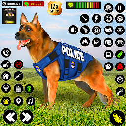 US Police Dog City Crime Chase