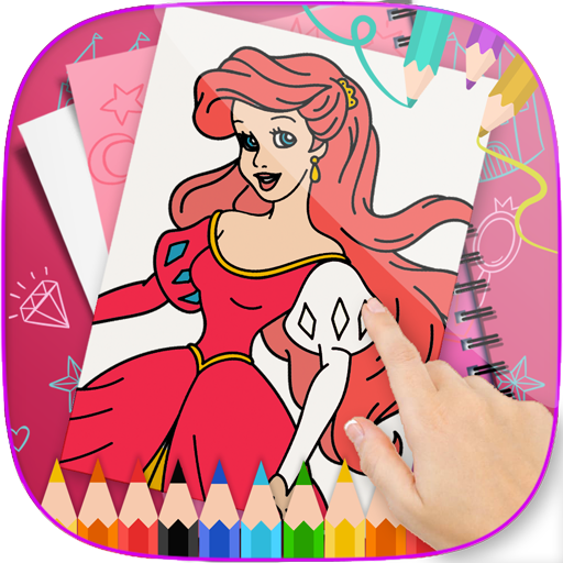 Comment Colorier Princesse Disney Ariel. How to Draw Disney Ariel Princess  