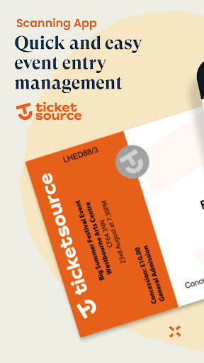 Android application TicketSource: Ticket Scanning screenshort