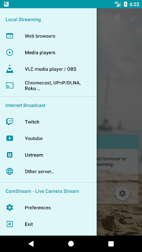 Android application CamStream - Live Camera Stream screenshort