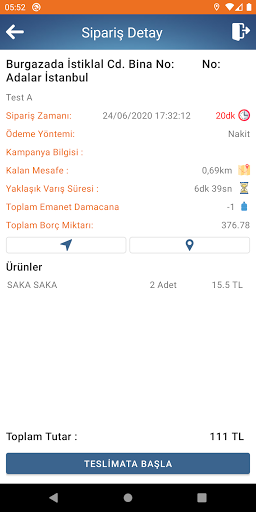 Saka Su Teslimatçı Screen 3