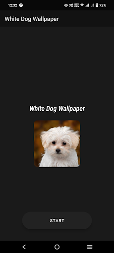 White Dog Wallpaper Screen 2