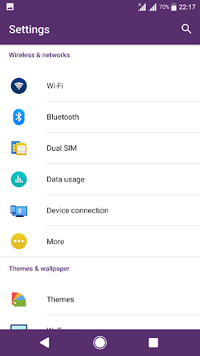 Dark Desire Purple Theme For XZ