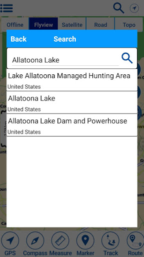 Allatoona Lake Offline Charts Screen 2