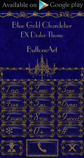 Blue Gold Chandelier Go Launch