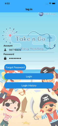 Android application Take N Go Seller screenshort
