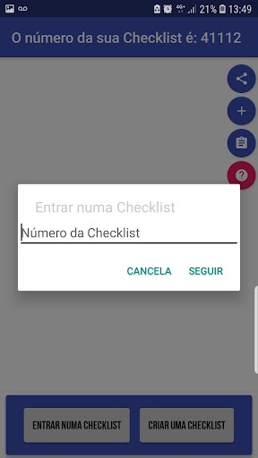 Checklist em grupo Screen 3